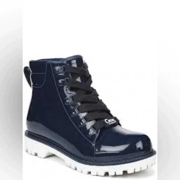 Circus By Sam Edelman Kascade Rain Boots Navy Size 10 NWT NWOB - Picture 1 of 9